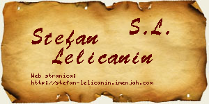 Stefan Lelićanin vizit kartica